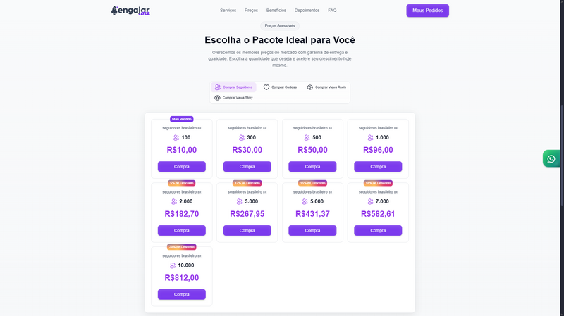 Script SMM Panel End Customer Purple