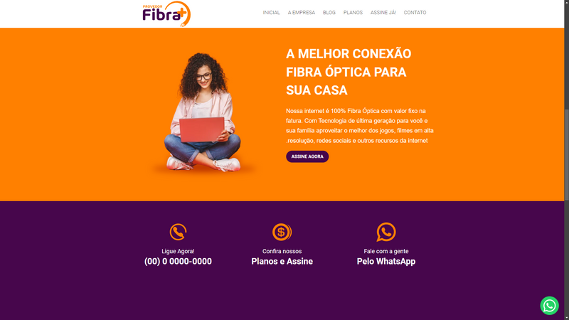 Script site provedor de internet