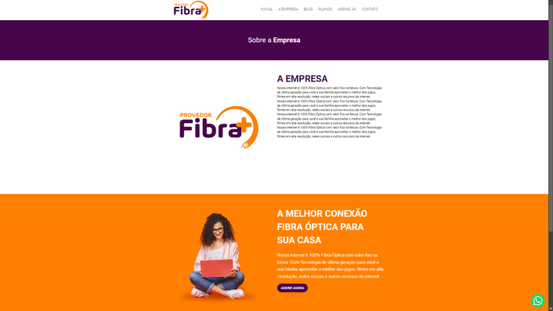 Script site provedor de internet