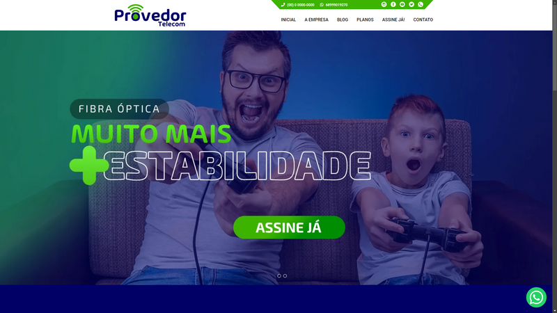 Script provedor de internet blue green