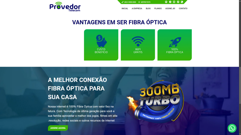 Script provedor de internet blue green