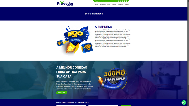 Script provedor de internet blue green