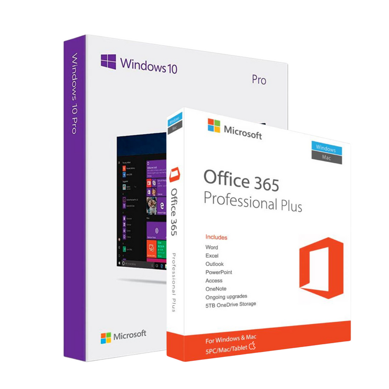 Windows 10 Pro + Office 365 2024- 10 Dispositivos Licença Original Genuína Vitalícia